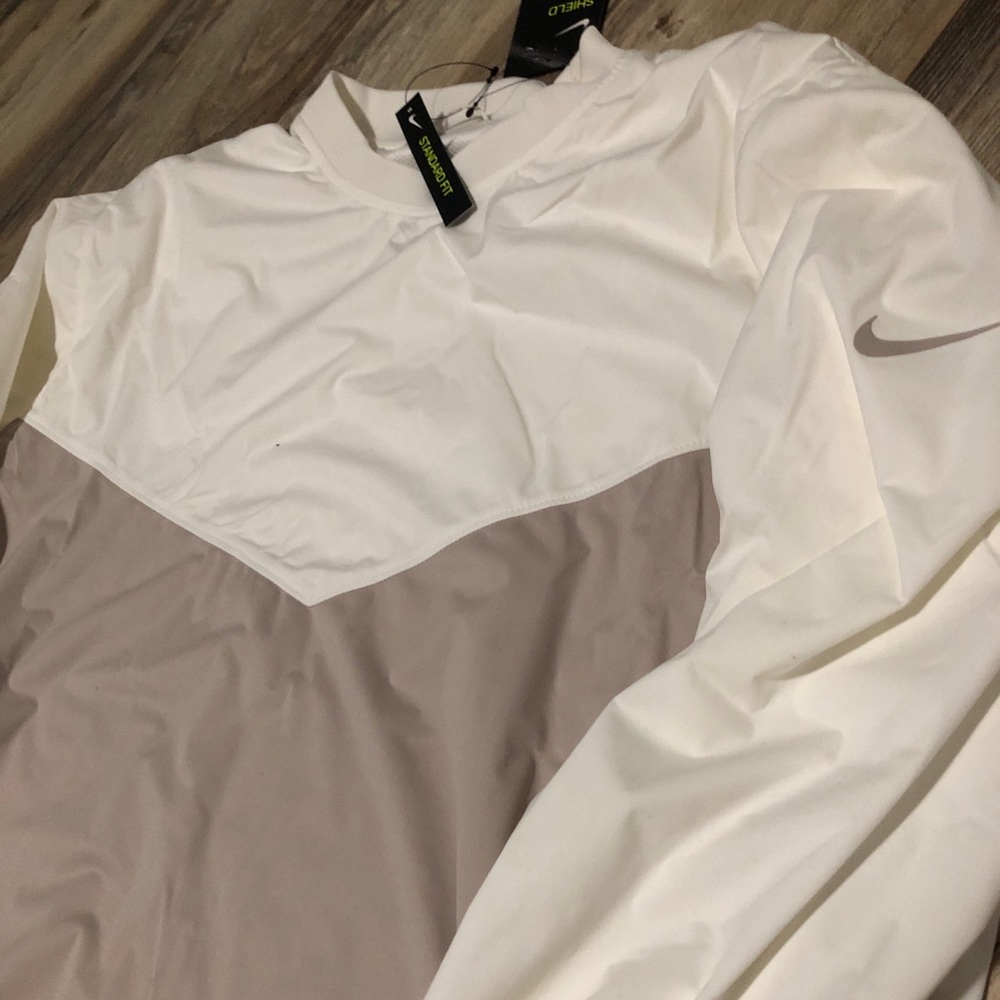 Nike Shield Victory Golf Pullover Sail Men Large